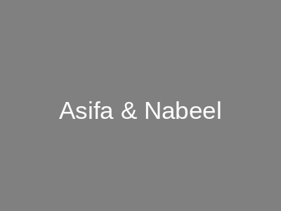 Asifa & Nabeel DHA Ph 3 Lahore