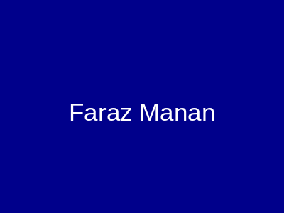 Faraz Manan