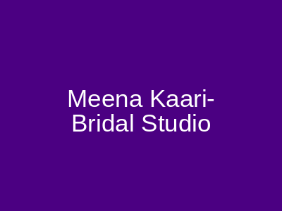 Meena Kaari-Bridal Studio Dubai Shopping Mall Karachi