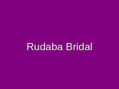 Rudaba Bridal Lavish Mall Karachi
