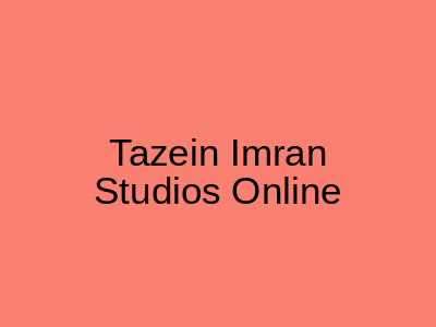 Tazein Imran Studios Online