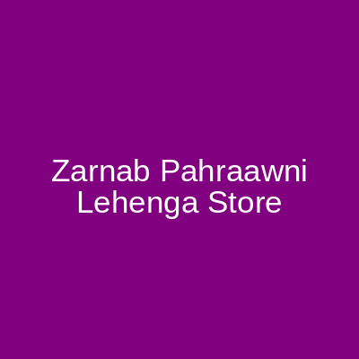 Zarnab Pahraawni Lehenga Store Liberty Lahore