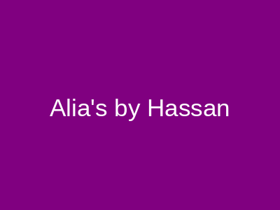 Alia's by Hassan Bridals Islamabad